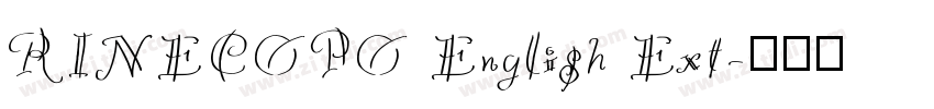 RINECOPO English Ext字体转换